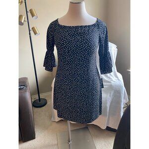 RALPH LAUREN Black and Cream Dress - Size 18 (NWT)